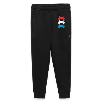 Moto Luxembourg Drapeau Motorsport Biker - Pantalon de survêtement enfant/adolescent premium - noir - Devant - AI Model Kid Male (0cm)