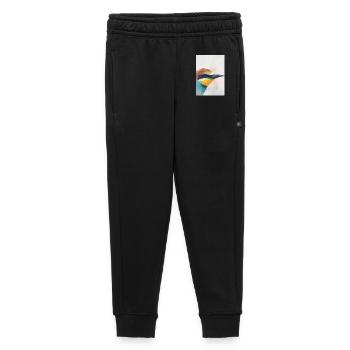 Geometric Bee-Eater Bird Polygon Art - Kids’/Teens' Premium Sweatpants - black - Front - AI Model Kid Male (0cm)