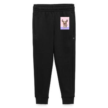 Kawaii Hund Bester Freund  - Kinder/Teenager Premium Sweathose - Schwarz - Vorne - AI Model Kid Male (0cm)