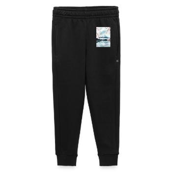 Fuji-Berg und Kirschblüten - Kinder/Teenager Premium Sweathose - Schwarz - Vorne - AI Model Kid Male (0cm)