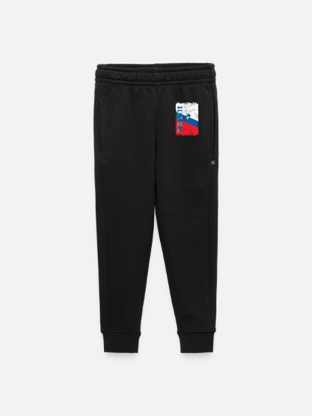 Slowenien Vintage Flagge - Kinder/Teenager Premium Sweathose - Schwarz