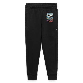 Adventure Tour USA - Kids’/Teens' Premium Sweatpants - black - Front - AI Model Kid Male (0cm)