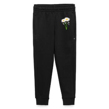 Decorative flower on green stem - Kids’/Teens' Premium Sweatpants - black - Front - AI Model Kid Male (0cm)
