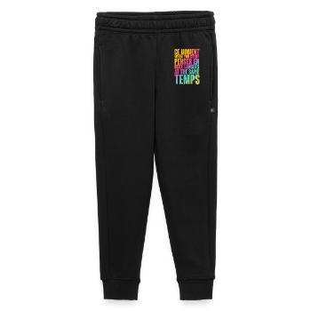 Mehrsprachige Gedankenzeit-Druck - Kinder/Teenager Premium Sweathose - Schwarz - Vorne - AI Model Kid Male (0cm)