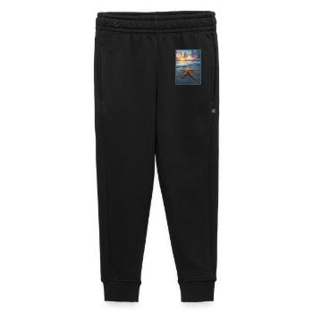 Étoile de mer Étoile de mer - Pantalon de survêtement enfant/adolescent premium - noir - Devant - AI Model Kid Male (0cm)