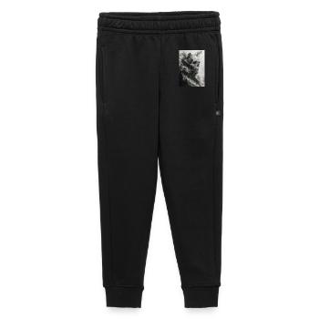 Unheimliche Waldschädel-Illustration - Kinder/Teenager Premium Sweathose - Schwarz - Vorne - AI Model Kid Male (0cm)