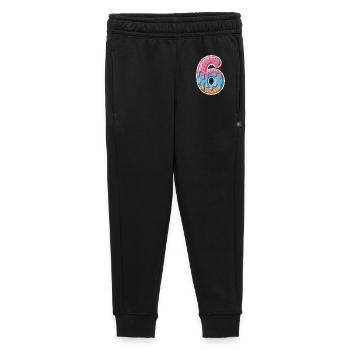Numéro 6 Glace du sixième anniversaire avec des vermicelles - Pantalon de survêtement enfant/adolescent premium - noir - Devant - AI Model Kid Male (0cm)