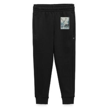 Renne Renne - Pantalon de survêtement enfant/adolescent premium - noir - Devant - AI Model Kid Male (0cm)
