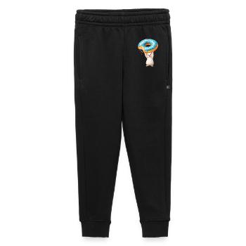 Maus mit Donut – Süßes Cartoon Design - Kinder/Teenager Premium Sweathose - Schwarz - Vorne - AI Model Kid Male (0cm)