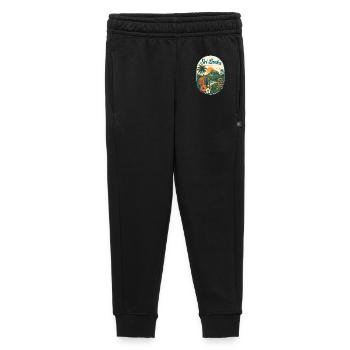 Sri Lanka Travel Poster Elephant Beach - Kids’/Teens' Premium Sweatpants - black - Front - AI Model Kid Male (0cm)