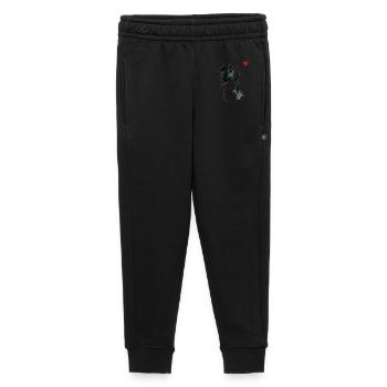Cadeau de chien en forme d’aquarelle Border Collie - Pantalon de survêtement enfant/adolescent premium - noir - Devant - AI Model Kid Male (0cm)