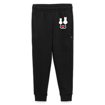 Katzen - Kinder/Teenager Premium Sweathose - Schwarz - Vorne - AI Model Kid Male (0cm)