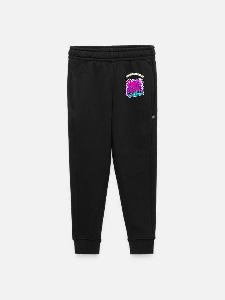 Angry Axolotl DJ – Lass den Bass Neon-Design fallen - Kinder/Teenager Premium Sweathose - Schwarz