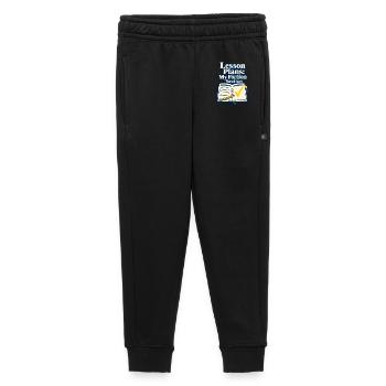 Teacher Lesson Plans My Fiction Section Funny Quot - Kids’/Teens' Premium Sweatpants - black - Front - AI Model Kid Male (0cm)