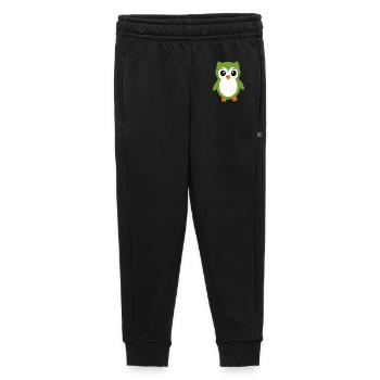 Eule grüne Eule - Kinder/Teenager Premium Sweathose - Schwarz - Vorne - AI Model Kid Male (0cm)