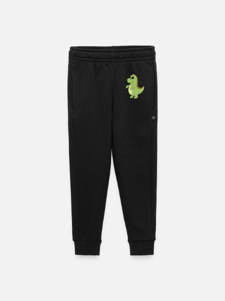 Fröhlicher GrünDino - Kinder/Teenager Premium Sweathose - Schwarz