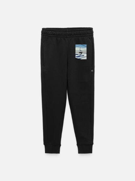 Wolkenmeer und Sessellift - Kinder/Teenager Premium Sweathose - Schwarz