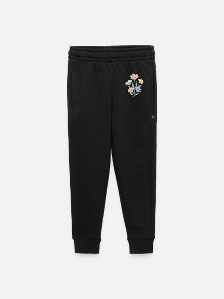 Pastellfarbene Blumen im Aquarellstil - Kinder/Teenager Premium Sweathose - Schwarz