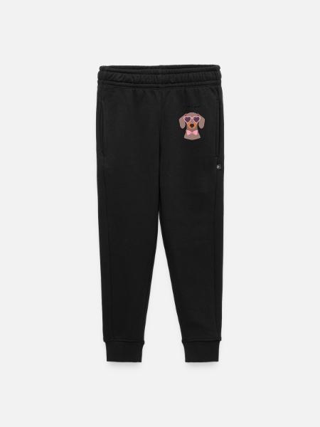 Dackel I Woof You Valentinstag Design - Kinder/Teenager Premium Sweathose - Schwarz