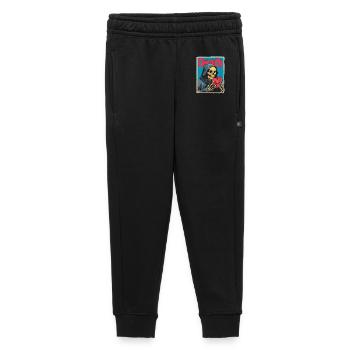 Death with Heart Skeleton - Kids’/Teens' Premium Sweatpants - black - Front - AI Model Kid Male (0cm)