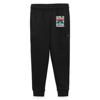 Level 16 Entsperrter offizieller Teenager - Kinder/Teenager Premium Sweathose - Schwarz - Vorne - AI Model Kid Male (0cm)