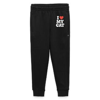 I Love My Cat Ich Liebe Meine Katze - Kids’/Teens' Premium Sweatpants - black - Front - AI Model Kid Male (0cm)