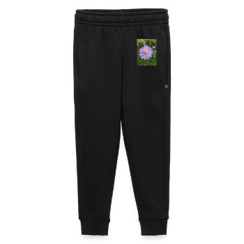 purple blossom - Kids’/Teens' Premium Sweatpants - black - Front - AI Model Kid Male (0cm)