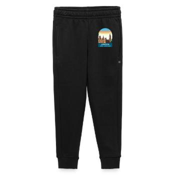 Illustration de voyage du Big Ben au Royaume-Uni à Londres Skyline - Pantalon de survêtement enfant/adolescent premium - noir - Devant - AI Model Kid Male (0cm)
