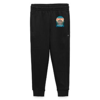 Affiche de voyage vintage à Bruxelles, Belgique - Pantalon de survêtement enfant/adolescent premium - noir - Devant - AI Model Kid Male (0cm)