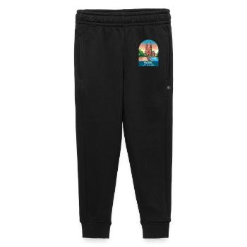 Art d’affiches de voyage vintage de Bâle en Suisse - Pantalon de survêtement enfant/adolescent premium - noir - Devant - AI Model Kid Male (0cm)