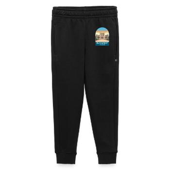Bukarest Rumänien Vintage-Reiseplakat - Kinder/Teenager Premium Sweathose - Schwarz - Vorne - AI Model Kid Male (0cm)