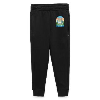 Kuala Lumpur Malaysia Vintage Travel Illustration - Kids’/Teens' Premium Sweatpants - black - Front - AI Model Kid Male (0cm)