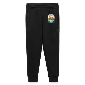 Art d’affiches de voyage vintage de la citadelle Jordan d’Amman - Pantalon de survêtement enfant/adolescent premium - noir - Devant - AI Model Kid Male (0cm)
