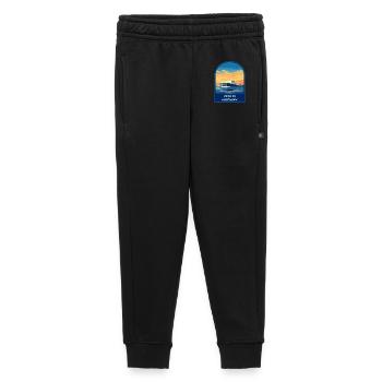 Insigne rétro de voyage au coucher de soleil d’Oslo à l’Opéra de Norvège - Pantalon de survêtement enfant/adolescent premium - noir - Devant - AI Model Kid Male (0cm)