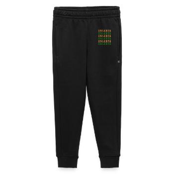 Kolkata-Mosaik in Safran und Smaragd - Kinder/Teenager Premium Sweathose - Schwarz - Vorne - AI Model Kid Male (0cm)