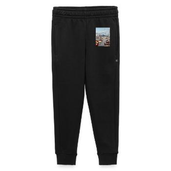 Harbour nautical landscape - Kids’/Teens' Premium Sweatpants - black - Front - AI Model Kid Male (0cm)