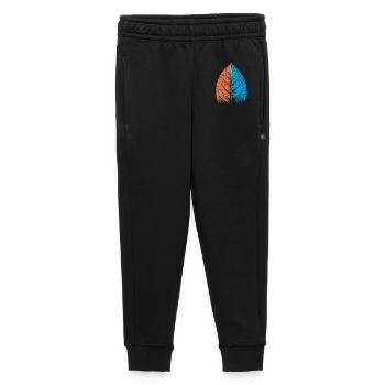 Feuille - Bleu / Rouge - Feuille de hêtre - Pantalon de survêtement enfant/adolescent premium - noir - Devant - AI Model Kid Male (0cm)