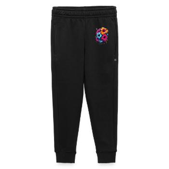 Hibiscus Flowers - Kids’/Teens' Premium Sweatpants - black - Front - AI Model Kid Male (0cm)