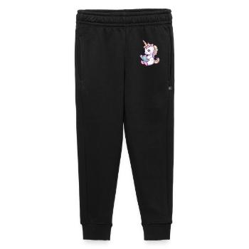 Niedliches Einhorn Cartoon liest ein Buch - Kinder/Teenager Premium Sweathose - Schwarz - Vorne - AI Model Kid Male (0cm)