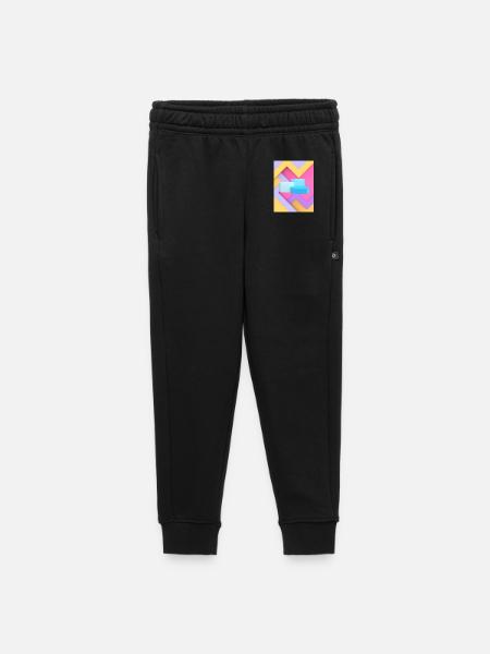 Pastel Geometric Pod Design - Kids’/Teens' Premium Sweatpants - black - Front
