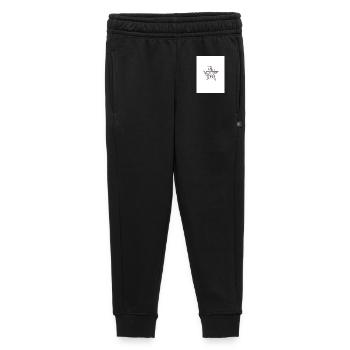 Floral Pentagram Sketch - Kids’/Teens' Premium Sweatpants - black - Front - AI Model Kid Male (0cm)