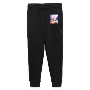 Luchs im Bergwald (Aquarell) - Kinder/Teenager Premium Sweathose - Schwarz - Vorne - AI Model Kid Male (0cm)
