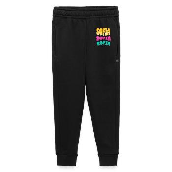 Nom de Sofia - Pantalon de survêtement enfant/adolescent premium - noir - Devant - AI Model Kid Male (0cm)