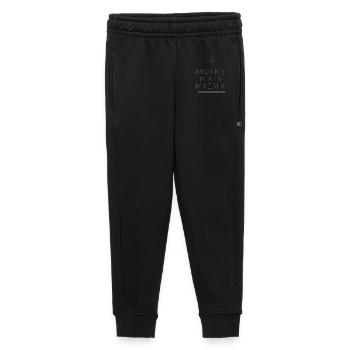 Éco Moins Mais Mieux – Mode Durable Minimaliste - Pantalon de survêtement enfant/adolescent premium - noir - Devant - AI Model Kid Male (0cm)