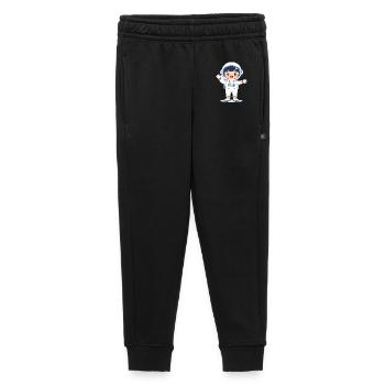 Little Astronaut in Space – Kawaii Comic Character - Kids’/Teens' Premium Sweatpants - black - Front - AI Model Kid Male (0cm)