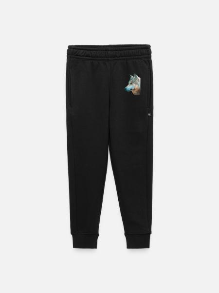Wolfs Kopf Aquarellprint - Kinder/Teenager Premium Sweathose - Schwarz