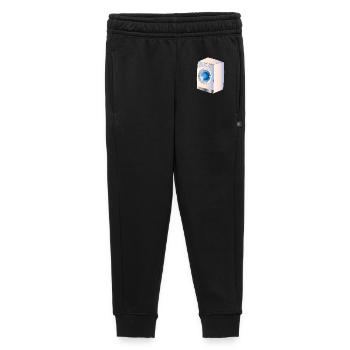 Machine à laver dans le style BD pour des idées fraîches - Pantalon de survêtement enfant/adolescent premium - noir - Devant - AI Model Kid Male (0cm)