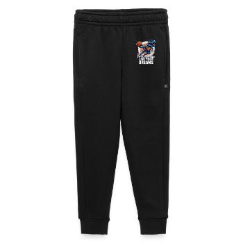Basketball T-Rex Dinosaur Dreams Gift - Kids’/Teens' Premium Sweatpants - black - Front - AI Model Kid Male (0cm)