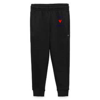 HAPPY FATHER'S DAY. DAD. FATHER'S DAY. FATHER - Kids’/Teens' Premium Sweatpants - black - Front - AI Model Kid Male (0cm)