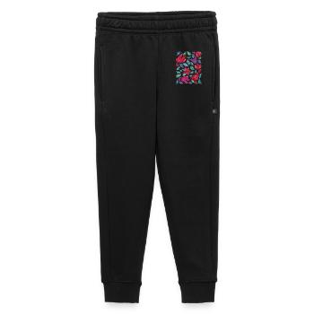 Lebendige Blumen - Kinder/Teenager Premium Sweathose - Schwarz - Vorne - AI Model Kid Male (0cm)